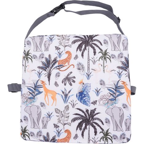 Rehausseur Anti-Glisse Portable pour Bambins sur Table à manger, Coussins Élastiques avec Attaches Jungle Animale [Équipement de Hauteur] (1/5)