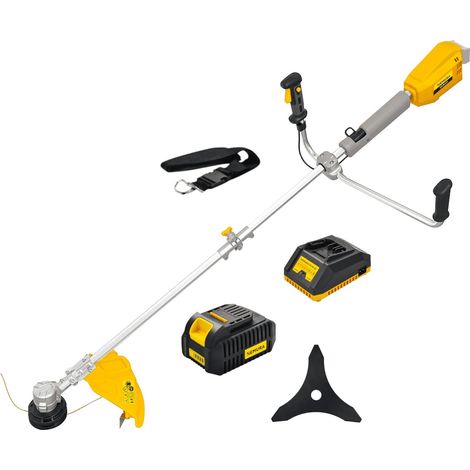 Nemura – Débroussailleuse à batterie 40V – Moteur brushless – Diamètre de coupe 43cm – Autonomie 45min – Tête double fil avec système Tap and go