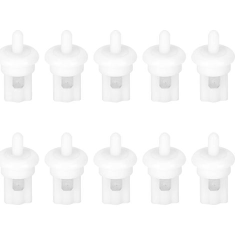 Lot de 10 interrupteurs de réfrigérateur PBS35B, bouton-poussoir pour réinitialisation OFF/ON, commande de porte de congélateur, blanc (1/4)