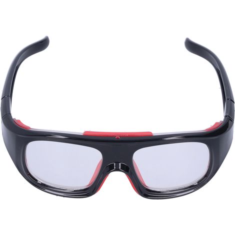 Lunettes de sécurité anti-explosion pour basketball et football, lunettes de protection oculaire pour le sport (noir et rouge) (1/5)