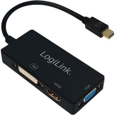 Convertisseur Mini DisplayPort Vers DVI HDMI VGA - Adaptateur Vidéo Compatible Multi-Sortie - 1 Pièce