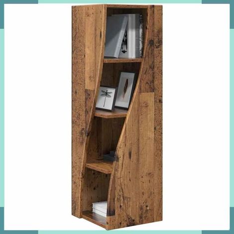 Meuble d'angle - 889863 - Bois ancien - Bois d'ingénierie - 4 étagères (1/5)
