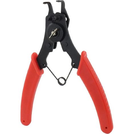 1 pièces 4 en 1 pince à circlips multi-sertissage pince multifonctionnelle outil dissolvant d'anneau externe interne pince à circlip fixe outil de réparation (1/5)