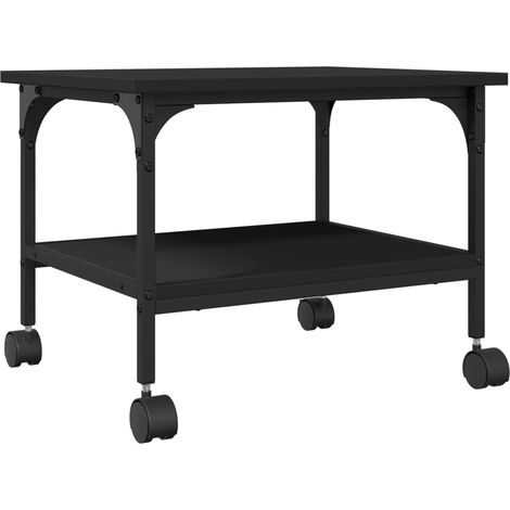 Supporto per Stampante 2 Livelli Nero 50x40x38 cm Multistrato vidaXL (1/5)