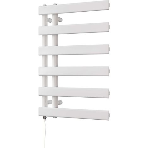 Agar - White Electric Towel Rail H748mm x W500mm 300w Standard (1/3)