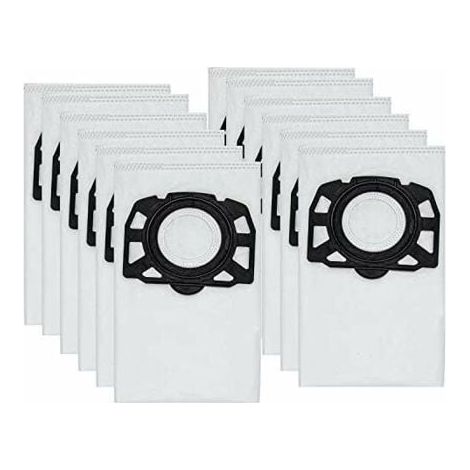 Sacs d'aspirateur - LUBGITSR - KFI 357 - 12 pièces - Compatible Kärcher - Haute filtration (1/5)