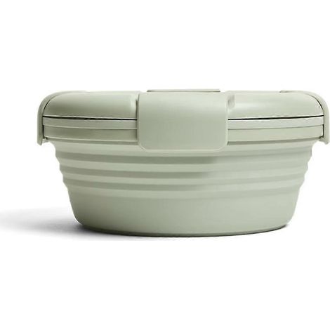 Faltbare Silikon-Lunchbox, tragbare, faltbare Reiseschüssel, Aufbewahrung für Instantnudeln, Picknick-Verpflegungsbehälter für draußen B (1/5)
