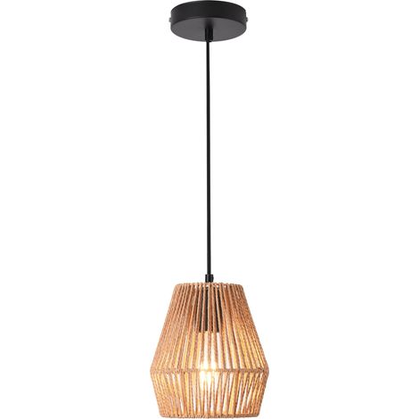 Lampadario lampada a sospensione lampada a sospensione in corda intrecciata Liverpool 160 x 18 cm beige lux.pro 030007476