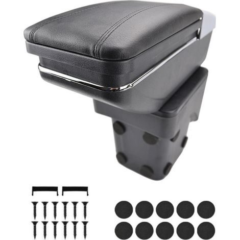 Armlehne für Ford Focus MK2 2005–2011 - Kunstleder – Schwarz