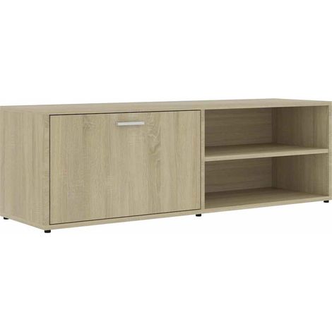 Mueble de TV madera contrachapada color roble 120x34x37 cm vidaXL