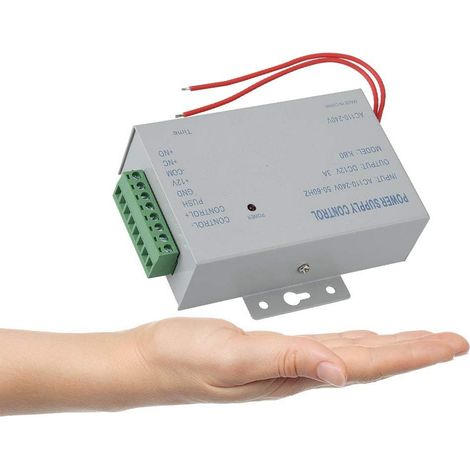 Contrôleur d'alimentation AC 110-240V à DC 12V Alimentation pour système de contrôle d'accès, sonnette vidéo, serrure à choc électrique, serrure magnétique (1/5)