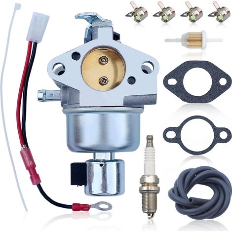 Kit de Carburateur pour Kohler CV13 CV16 CV12.5 CV14 CV15 avec Carburateur + Filtre à huile + Bougie d'allumage + Collier de serrage + Conduite de carburant 1285395S 1285 (1/5)