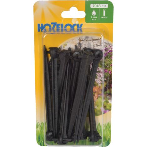 12x Hozelock 7043 Asta End Line Pressure Compensating Dripper Spikes Irrigation (1/2)