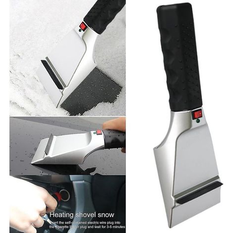 Grattoir à glace électrique, pelle de nettoyage, outil de déneigement de pare-brise (1/5)