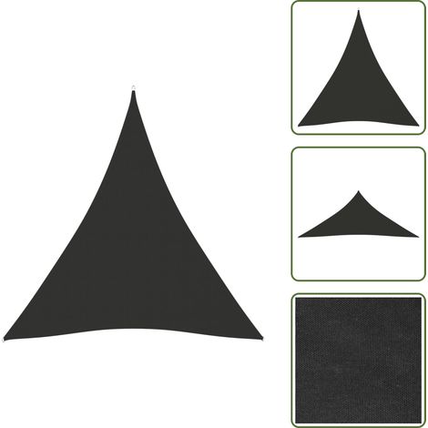 Toldo de terraza - vidaXL Toldo de vela triangular tela Oxford gris antracita 5x7x7 m - Toldo de balcón