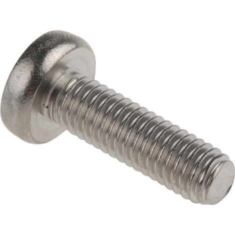 Vis à métaux RS PRO M6 à tête Cylindrique Pozidriv en Acier Inoxydable, 20mm ( Prix pour Sachet de 50 )