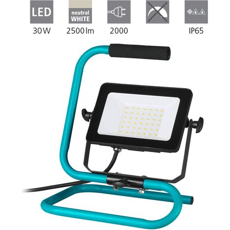 Faro led portatile con supporto Eglo 30w ip65 (1/4)