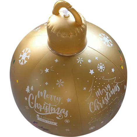 Boule De Noel Gonflable - Bonhomme De Neige 60 Cm - Décoration Intérieure Et Extérieure - 1 Pièce (1/5)