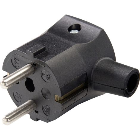 Martin Kaiser 577/sw Schutzkontakt-Winkelstecker Polyamid 6 250 V Schwarz IP20
