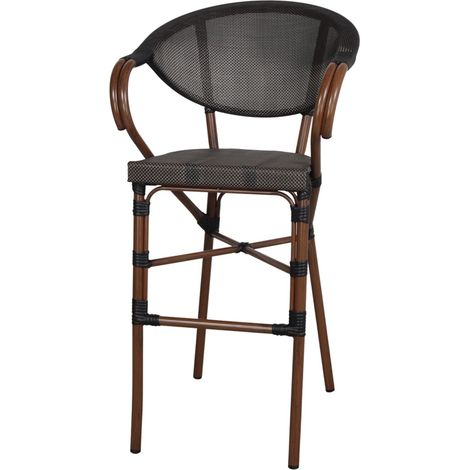 AUTRES Tabouret haut d’extérieur avec un style bistrot - modèle 084 - graphite (1/4)