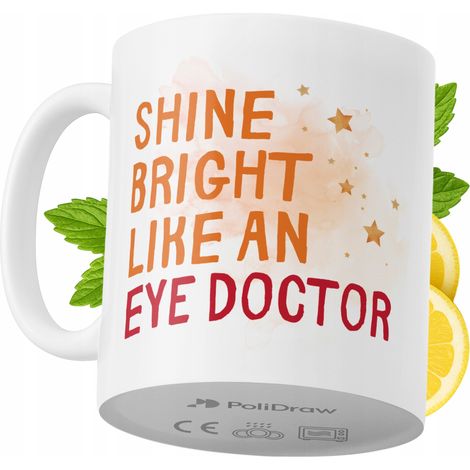 Lustige Kaffee- oder Teetasse mit witzigem Textdesign für Augenärzte – ideal für Geburtstage, Namenstage, Feiertage und besondere Anlässe. Hochwertige Tasse für Zuhause, Büro und Arbeit. Farbe: Weiß, 