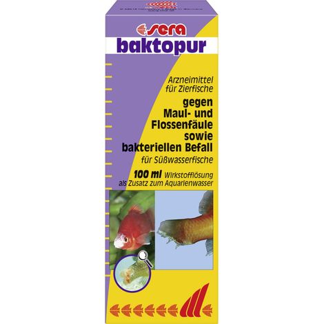Sera Arzneimittel für Fische Maul- und Flossenfäule Aquarienwasser 100 ml Heilmittel