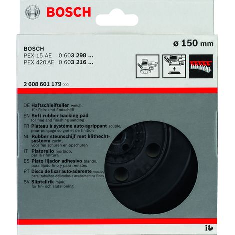 Plato Goma PEX 115 semiduro BOSCH 2608601179