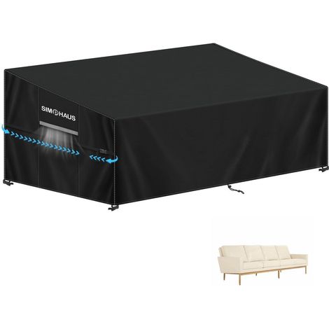 Gartensofa Abdeckung 265cm wasserdicht 420D Oxford für 5-6 Sitzer Lounge (1/5)