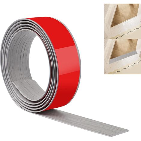 Bande de Transition de Sol JUNART 200cm×4cm, Bandes de Revêtement de Sol Autocollantes en PVC, Bande de Séparation de Porte de Sol pour Joindre les Espaces de Sol, Moquette,Carrelage (1/5)