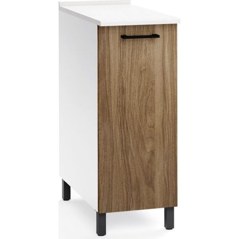 Base cucina con anta 30x50x85H colore noce naturale (1/3)