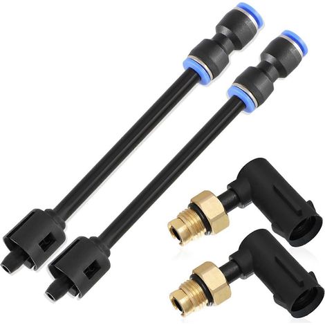 Kit de réparation de 6 coudes de suspension pneumatique avec flexibles, compatible avec Jeep Grand Cherokee 2011-2020, remplace la référence : 68084809AA (1/4)