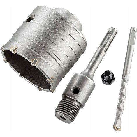Corona de perforaci贸n para pared de hormig贸n para caja de enchufe 80 mm SDS Plus (1/5)