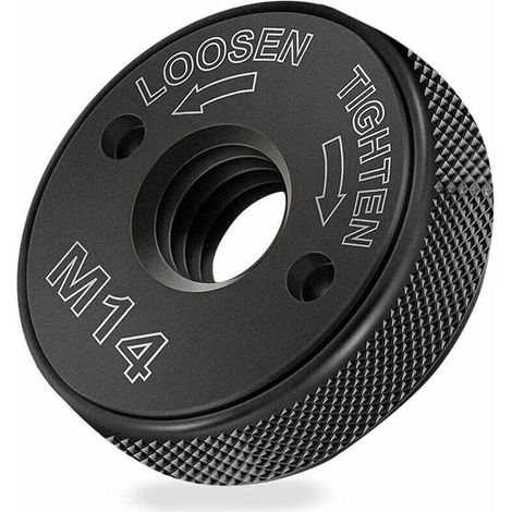 Ecrou de Serrage Rapide M 14, Écrou à serrage rapide SDS Clic M14 Écrou de blocage SDS-clic M 14 pour meuleuse Bosch, Black&Decker, Dewalt, Flex, Hitachi, Metabo, Makita (1/4)
