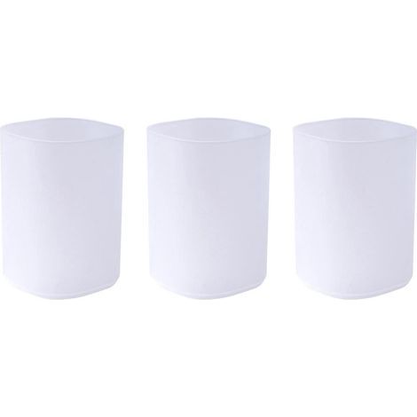 Set mit 3 kreativen Stiftehaltern/Becherhaltern/Schulmaterialboxen – 10,5 x 10,5 x 7,5 cm (1/4)