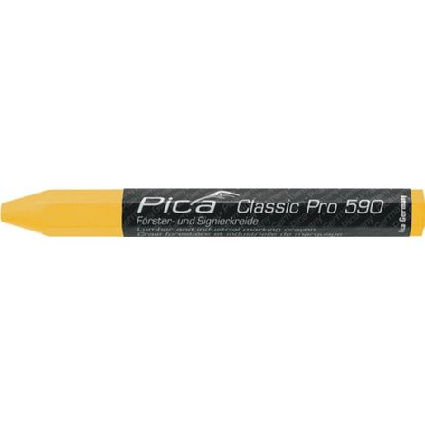 Förster-/Signierkreide Classic PRO 590 gelb papiert 12 St./Schachtel PICA (1/2)