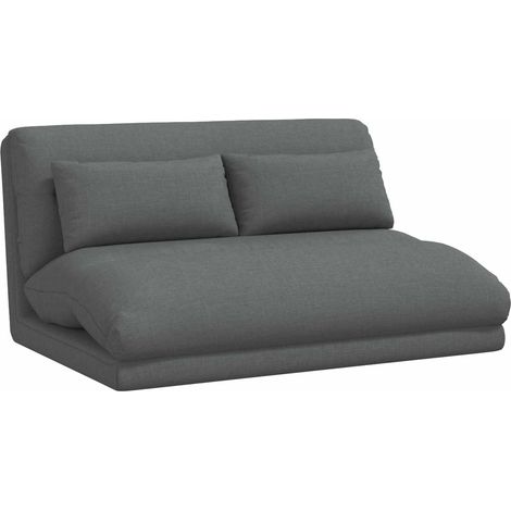 Sillón ajustable Gris oscuro Tela vidaXL (1/5)