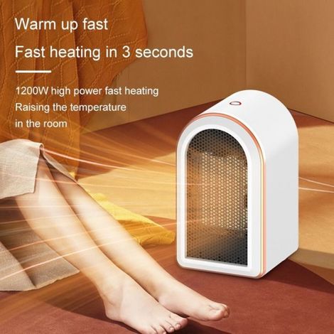 Chauffage à air électrique portable, souffleur chaud, ventilateur de bureau, poêle, mini, pièce plus chaude pour l'hiver (1/5)