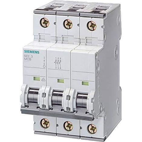 Interruttore Siemens 5sy63106 10 A 3 poli