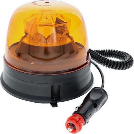 Gyrophare magnetique led 12/24v, certification ece r65, emc10