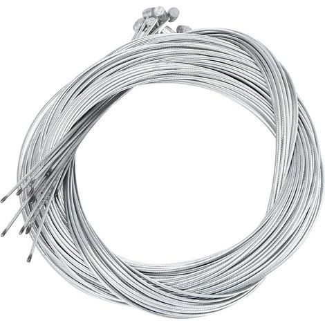 20 pièces câble de frein métallique 2,5 m pour vélo électrique, accessoire vélo avec âme en acier 1,6 mm (1/5)