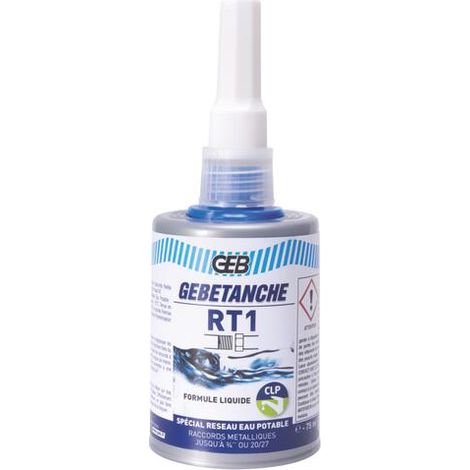 Résine anaérobie Gebétanche RT1 pour eau potable 75 ml
