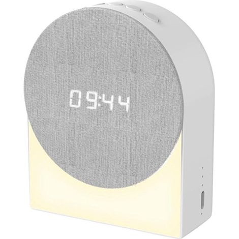 Sveglia digitale,altoparlante Bluetooth da 1200 mAh con luce notturna,3 modalità di illuminazione,timer da 30/60/90 minuti (1/2)