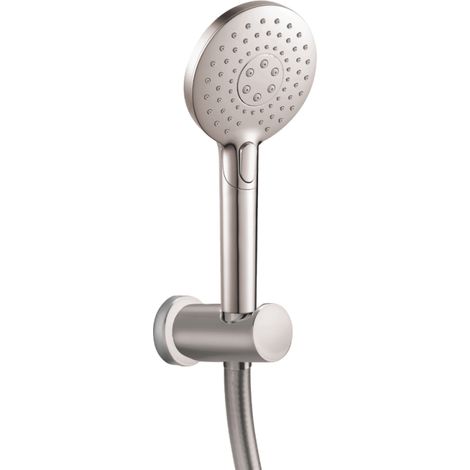 Rociador de ducha PAINI Jewel de 3 chorros con soporte y manguera cromada