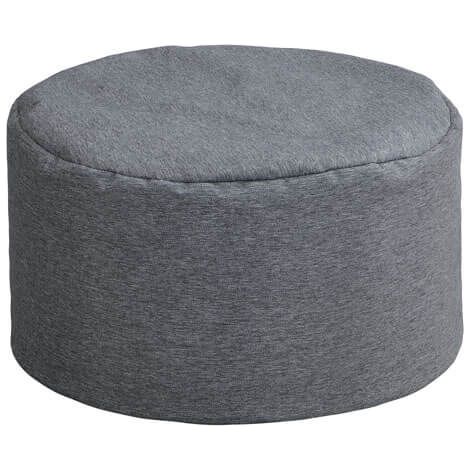 HOME DELUXE XXL Outdoor Sitzsack CLOUD Hocker - Anthrazit Gartensitzsack Outdoor-Beanbag Sitzkissen Loungesack Sitzsack Hocker, Hocker für Sitzsack, Outdoor Hocker, (1/4)