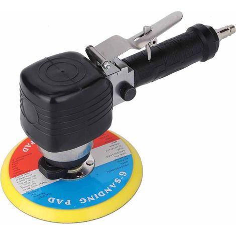 Ponceuse orbitale excentrique 6 pouces en alliage, polisseuse pneumatique avec raccord d'entrée type US (1/5)