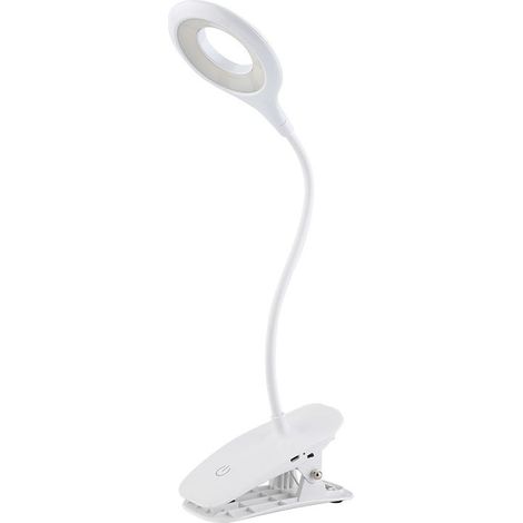 Lampe de lecture à pince, lampe de lecture LED sans fil à piles à fixer au lit pour la chambre d'enfant, pour étudier (1/5)