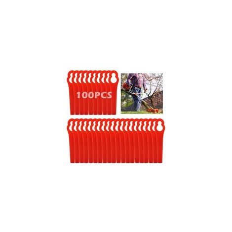 Lames de rechange, lames de tondeuse en plastique, accessoires pour tondeuses à gazon à batterie - 100 lames (1/5)