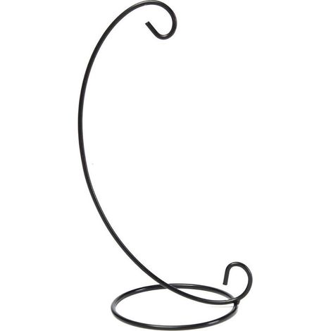 Lanterne Support En Fer - Porte-Bougie Suspendu Avec Globe Verre - Pour Décoration Intérieure Chambre Salon Cuisine - 23 x 10 cm - Noir Ou Blanc - 1 Pièce (1/2)