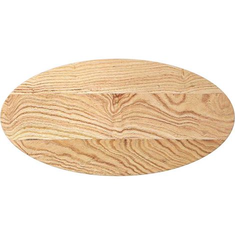 Dessus de table Dessus de bureau Plateau de table 80x40x4 cm bois de chêne massif ovale (1/5)