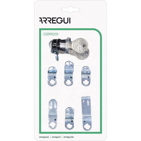 ARREGUI CER1001 Set de Cerradura Universal para Buzones de Comunidad de ARREGUI, Set de Cerradura para Agrupación de Buzones de ARREGUI, Bombin para Buzón Exterior, Fácil de Instalar (1/6)
